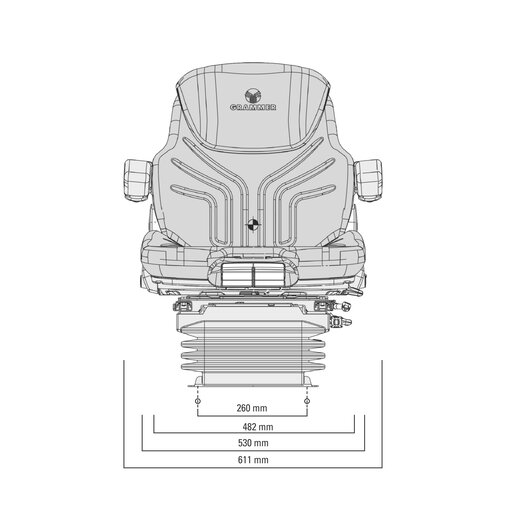 GRAMMER Traktor Sitz Maximo Professional MSG95AL/731 12V