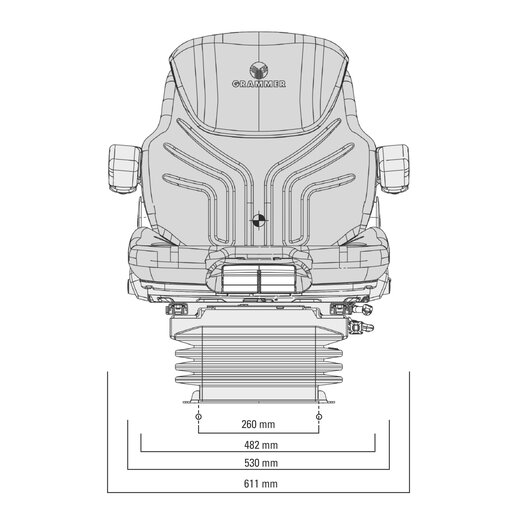 GRAMMER Maximo Comfort Plus MSG95A/731 12V Schleppersitz