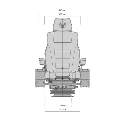 GRAMMER Actimo Evolution Bagger MSG95EL/722 24V Stoff